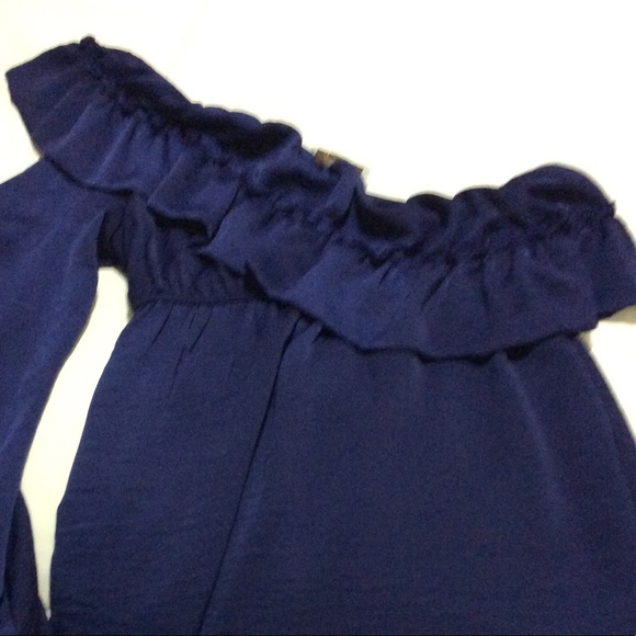 Ruffled One Shoulder Top - Picture 3 of 5
